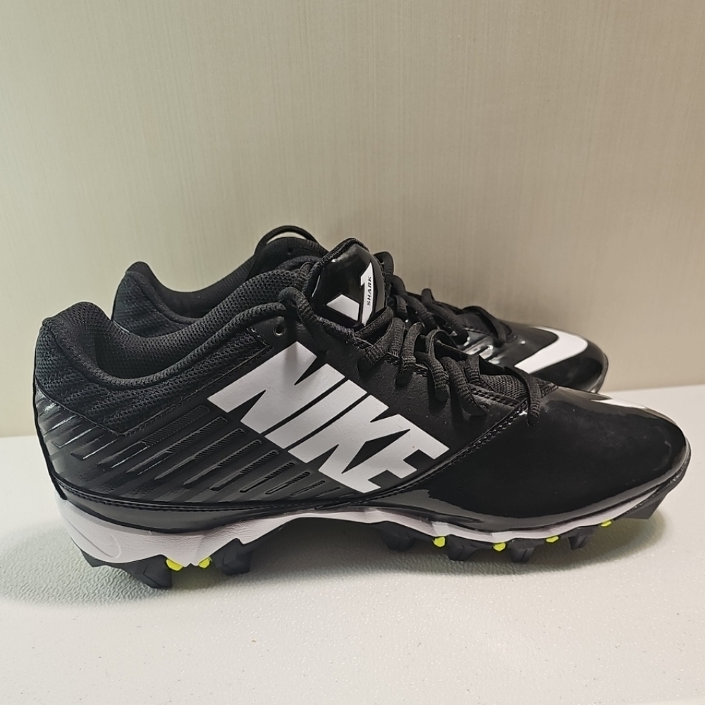 Nike Vapor Shark Fast Flex  Cleats Black 643162-010 US Size 11.5